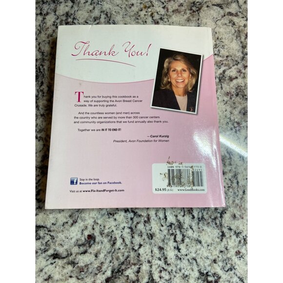 Fix-It and Forget-It Pink Cookbook Slow Cooker Recipes Avon Breast Cancer 2012 - Picture 2 of 8